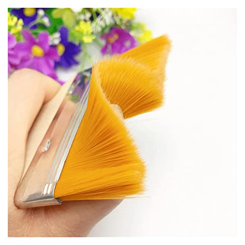 GGGUOJINN Nylon Plate Brush Brush Brush Barbecue Brush Painting Lacquer Wood Handle Brush Art Brush Brush (Color : A, Size : 8.0cm) (A 7.0cm)