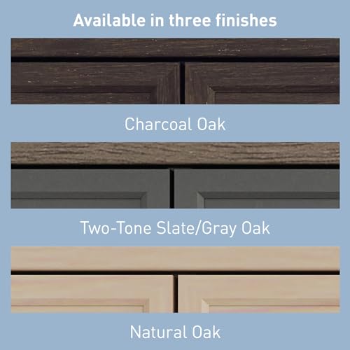 Realspace® Koru 60" W Hutch for L-Shaped or Straight Computer Desks, Espresso Oak