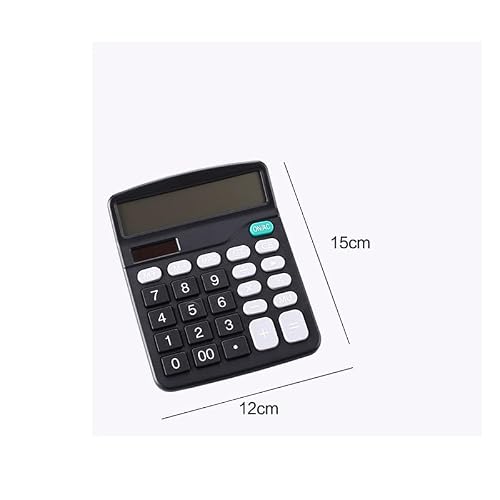 QERTYHJK Business Calculator 12 Bit Power Student Desktop Solar Computer Logo Wholesale