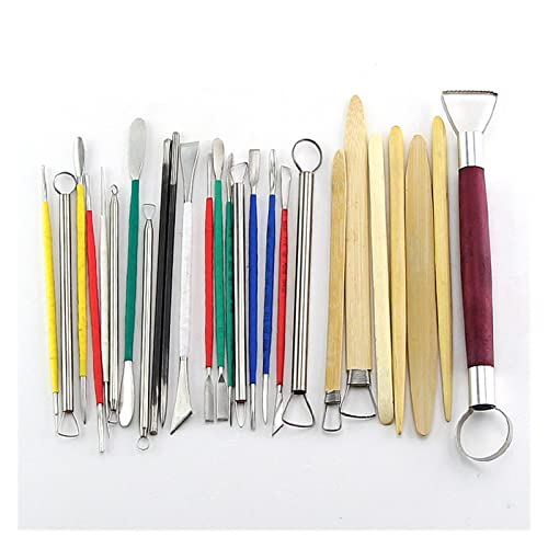 TXGJWRA Carved Clay Sculpture Tools Proffesional Model Sculpting Soft Pottery Engraving Kit 26 Piece Set