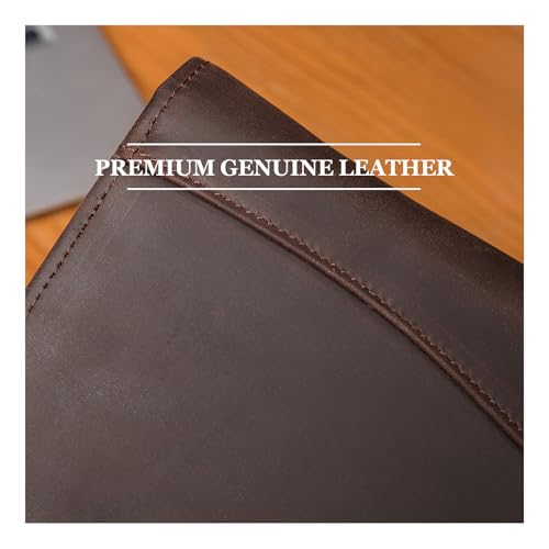 Geslun Leather Work Portfolio for Legal Size 8.5 x 14" Pad and 14" Laptop