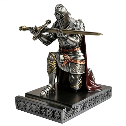 Knight Pen Holder Desk Organizer Office Decor Letter Opener for Desk Iron