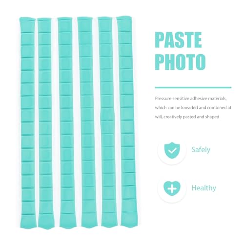 Adhesive Sticky Tack 4packs Photo Tack Glue Reusable Non-Marking Adhesive Moldable Cleaning Putty for Electronics Headphones Cracks for Hanging Pictures Art(Blue)
