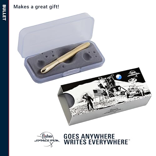 Fisher Space Pen Brass Alloy Pressurized Ballpoint Bullet Pen, Gift Box