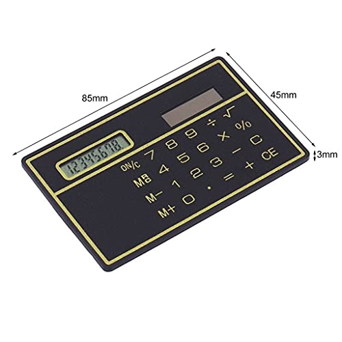 8 Digit Solar Power Calculator with Touch Screen Credit Card Design Portable Mini for Business School