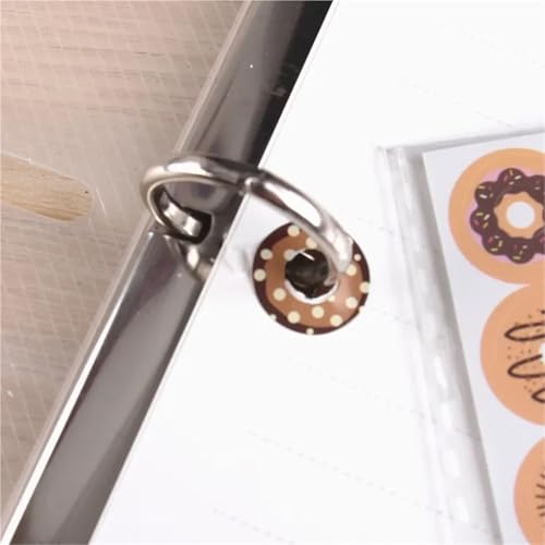 20 Sheets Hole Punch Protector Labels Self Adhesive Loose Leaf Reinforcement