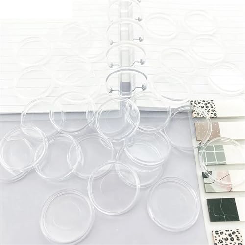 1000pcs Ultra-Transparent Loose Leaf Rings, DIY Binding Rings for Notebook Album