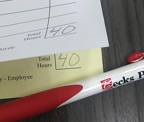 Weekly Time Sheets on 2 Part Carbonless Paper