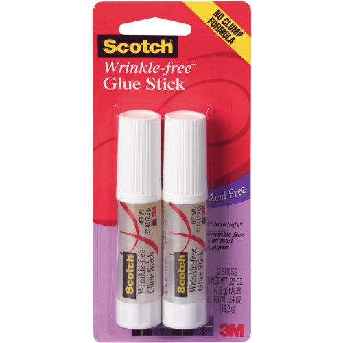 3M glue stick 00382cl; no mess 2/pk [PRICE is per PACK]