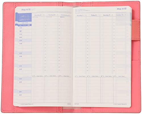 Franklin Planner Color Noblessa III Organizer Cover, Slim, Pink 65028