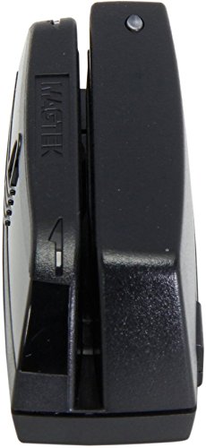 MagTek 21073062 Dynamag Magnesafe Triple Track Magnetic Stripe Swipe Reader with 6' USB Interface Cable, 5V, Black