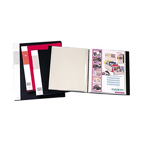 JAM PAPER Display Book - 8 1/2 x 11 (Letter Size) - Black - 48 pages per book - 12/pack