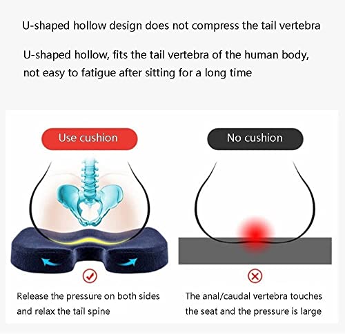 XARONF Latex Seat Cushion for Office Chair, Office Chair Seat Cushion for Desk Chairs, Sciatica Car Seat Cushion
