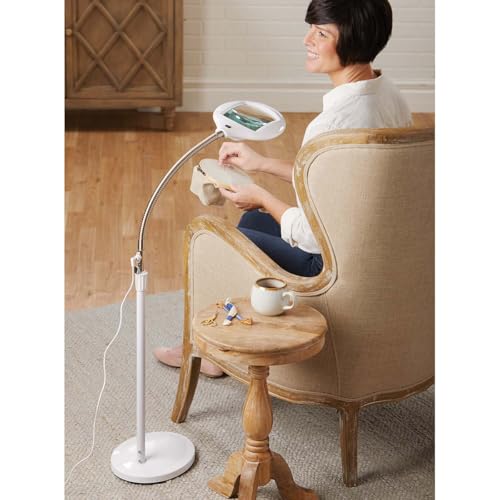 Herrschners LED Standing Lamp Magnifier