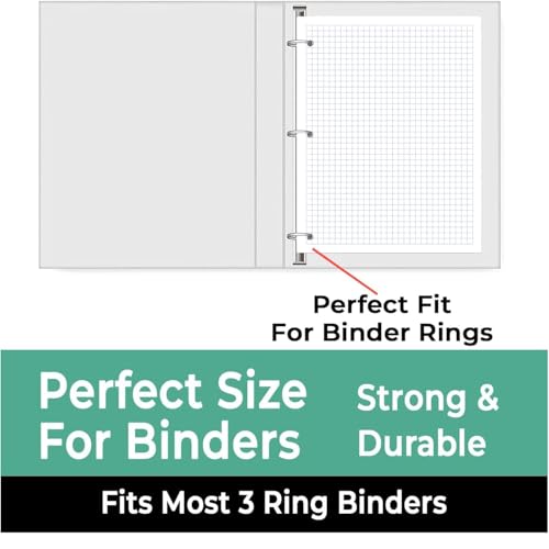 Rosmonde 3600 Sheets, Graph Paper Bulk, 24 Pack, Bulk Quad Ruled Sheets