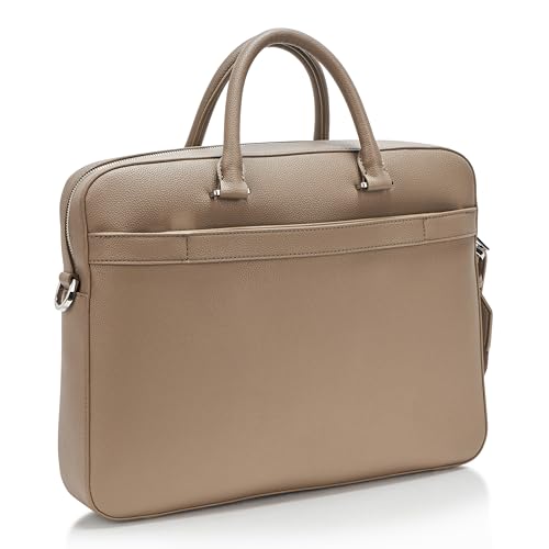 BOSS, Ray Soft Friendly Leather Brief Case, Garden Moss Green, One Size