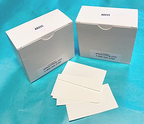 All Star Filing Large Mylar Protection Clear Labels, 2" x 3-1/2" Standard Size, Permanent, Will not Yellow with Age,