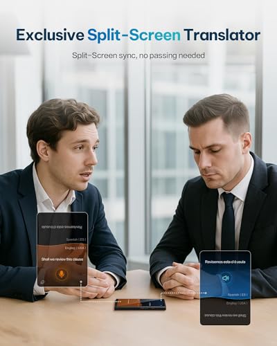iFLYTEK AI Language Translator Device, Real-Time Two-Way Voice Translator