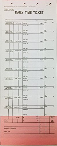 A Plus 10 Label Job Time Tickets/Flag Sheets #1508T-AB, Quantity 500 (V8)