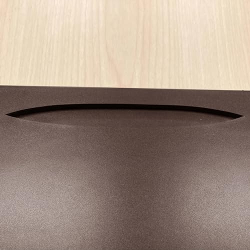 DACASSO Chocolate Brown Leather Conference Table Pad with Pen Well - Luxury Leather Desk Blotter for Writing - Executive Desk Surface Protector - (Chocolate Brown, 17” x 14”)
