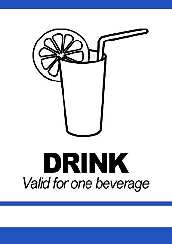 Drink Tickets - Fast & Affordable Drink Tickets by MyZone Printing (Blue, 3000)