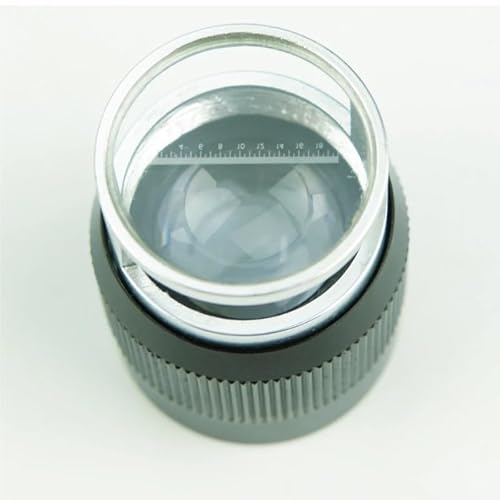 JSEIAJB 10X Stand Cylinder Magnifier Loupe Measuring with Scale for Jewelry Observation ﻿