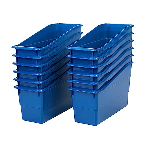 Really Good Stuff Durable Book & Binder Holders 12-Pack, Blue