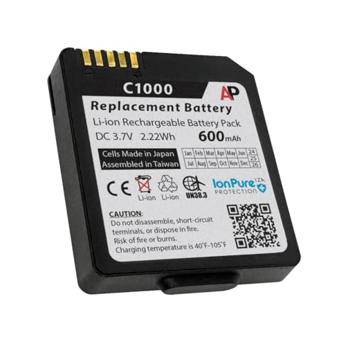Artisan Power Replacement Battery for Vocera Communications C1000 Minibadge | 600 mAh | Best for Vocera Stryker C1000 Series | Replace Battery Number 230-063000
