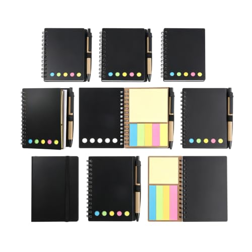 xconflux Lined Spiral Notebook, 12 Pcs, Small Notepad and Pen Set