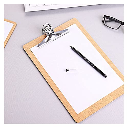 Filing Envelopes Writing Pad School Supplies Note Board Wooden Clipboard Storage File Folders Board Paper Holders Clip Board Office Plastic Folders (Color : A)