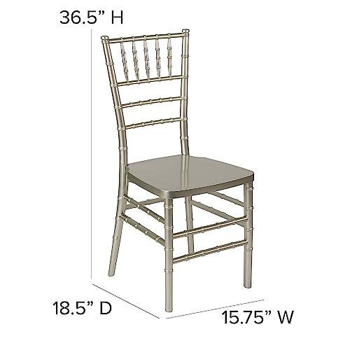 Flash Furniture Hercules Stacking Resin Chiavari Chair, 2-Pack