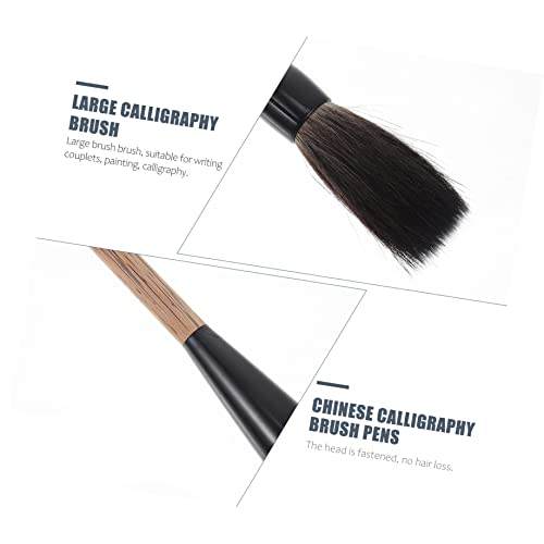Chinese Calligraphy Brush Kanji Drawing Brush Beginner Students，Premium Writing Practicing Painting Artists Oil Diy Brush Art for Couplets White Reusable Brushes Gifts Japanese Pens Pen Drawing Statio