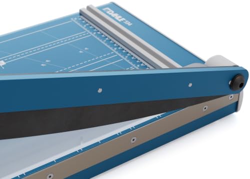 Dahle 534 Professional Guillotine Trimmer, 18" Cut Length, 15 Sheet Capacity, Self-Sharpening, Manual Clamp, German Engineered Paper Cutter