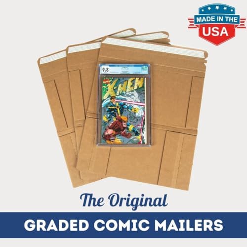 Gemini Graded Comic Book Mailers - Heavy Duty (8.125x13x.5 Inches, 50-Pack)