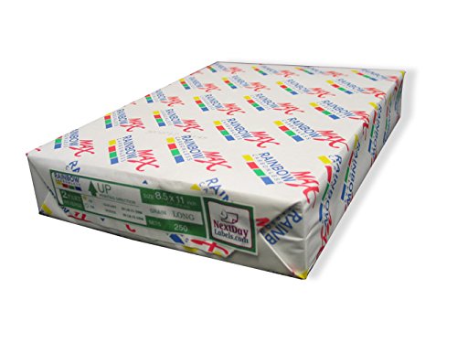 250 Sets, NCR Paper, Collated 2 Part (White, Canary), Letter Size Carbonless Paper - Rainbow Brand