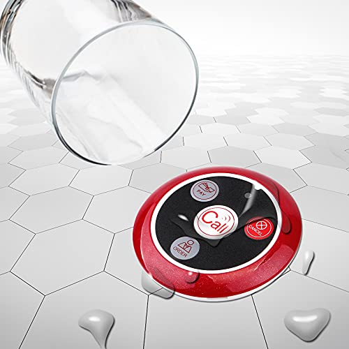 Retekess T128 Restaurant Pager System, Wireless Call System, 5 Buttons