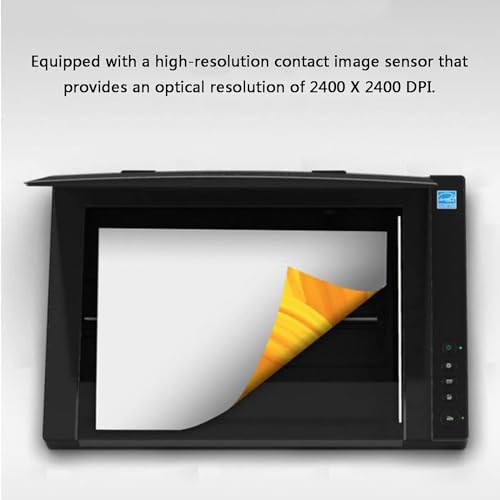 A3 Large Format Flatbed Scanner, Document and Photo & Book Scanner, 1200 DPI, Scan 12" X 16.8" in 8 Sec, with LED Light Source, for Library, School