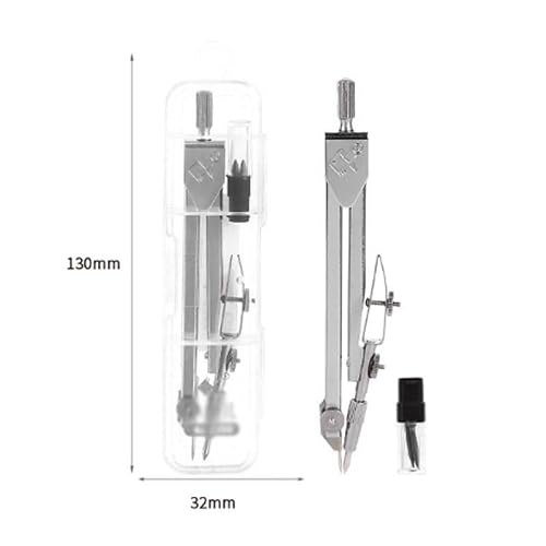 Alloy Compass Can Hold Pencil Cores Other Stationery Items