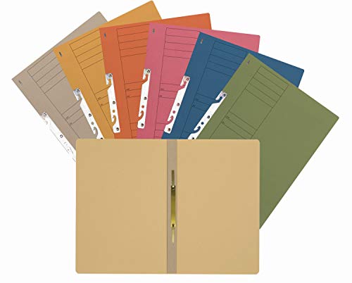 Elba 22450CH Attachable File with Commercial Binding 250 g/sq.m Manila Cardboard for 200 DIN A4 Sheets Full Front Cover Pack of 50 Chamois