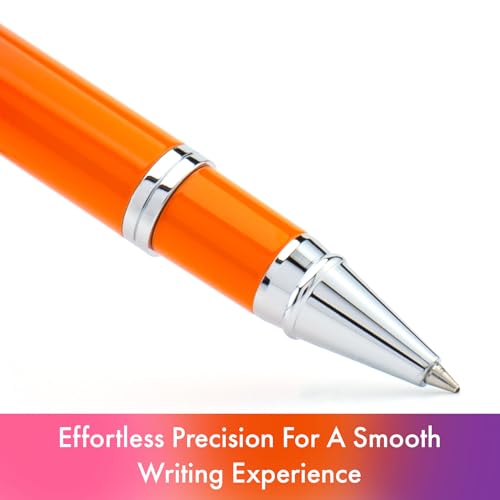 Monteverde USA Innova Ombre Fusion Luxury Rollerball Pen – Harmony Purple/Orange/Pink Gradient Finish – Smooth Blue Gel Ink – Italian-Inspired, Refillable Schmidt 888 Pen
