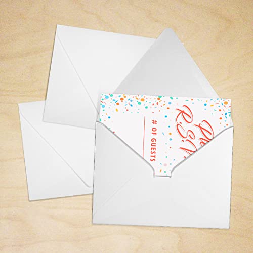 A2 Contour Flap Envelopes (4 3/8 x 5 3/4) - White - 100% Recycled (500 Qty.)
