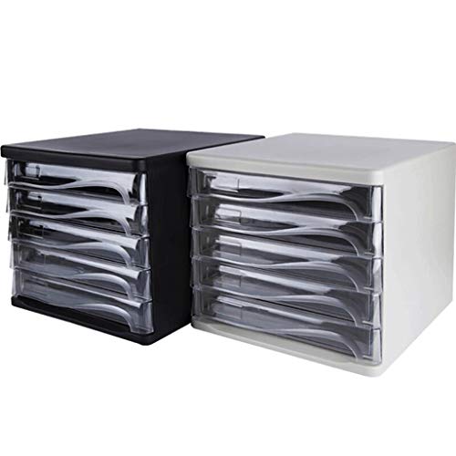 AFPSDLFJDLS Document Organizer - Half Transparent Vertical File Cabinet 4 Drawer Function Flat Drawer(E)