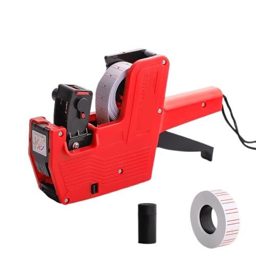 tag Machine with Labels Kit Label Maker Numerical Pricing Machine Kit for Office Retail Shop Grocery Store Organization Marking