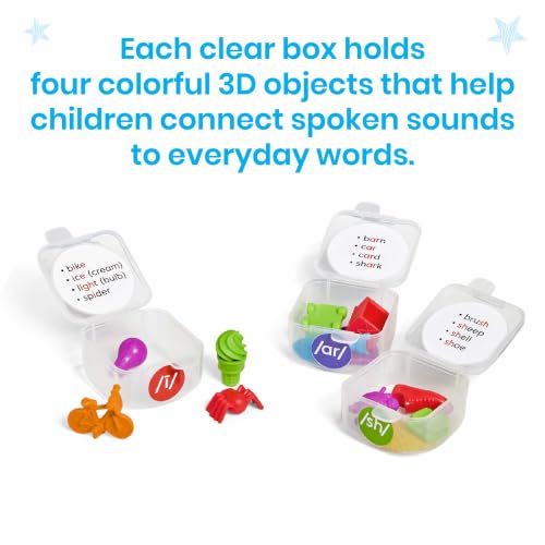 hand2mind Mini Object Phoneme Toolboxes, Phonics Manipulatives, Ages 3+