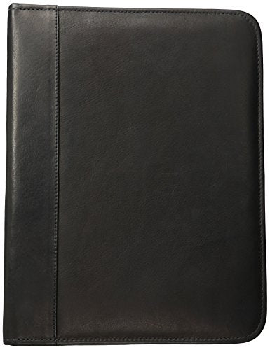 Piel Leather Three-ring Binder Blk Briefcase, Black