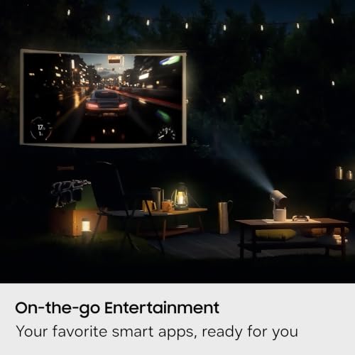 SAMSUNG 30” - 100” Class The Freestyle+ LFF3H Portable AI Smart Projector (2026 Model), FHD, On-the-Go Entertainment, Real-time Focus