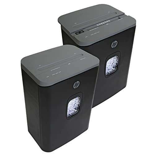 HP - Cross Cut Paper Shredder, 20-Sheet with Slide Top for Office Use