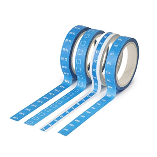 VIAENKFG Daily Month Week Plan Decorative Adhesive Tape DIY Scrapbooking Sticker Label