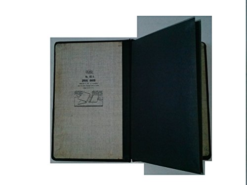 Elbe 107-A Spring Binder 10 1/2" [H] x 6 3/4" [W] Black Cover