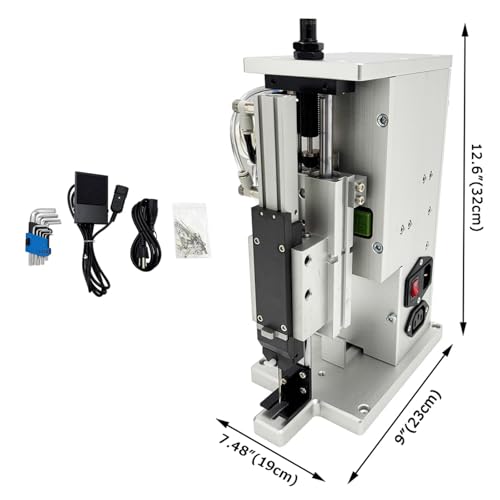 Yokoma Pneumatic Tag Attacher Pneumatic Tagging Tool Hang Tag Socks Staple Labeling Machine Single Needle Brand Tagging Machine Used for Garments and Textiles, AC110-220V